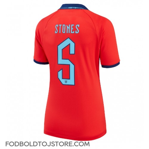 England John Stones #5 Udebanetrøje Dame VM 2022 Kortærmet